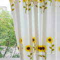 Cortinas de janela impressa de bordados à prova de poeira doméstica
